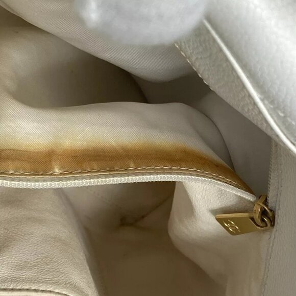 CHANEL Matelasse Quilted CC CC Mark Wood handle bag Tote Bag Hand Bag - Picture 2 of 16